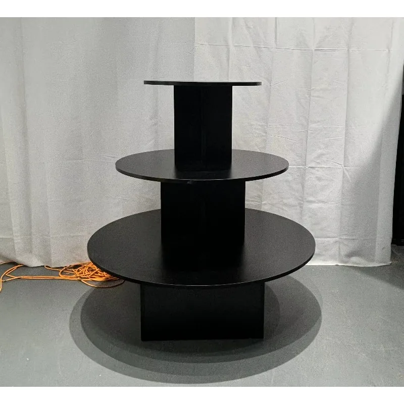 Flexible rotating melamine surface display gondola