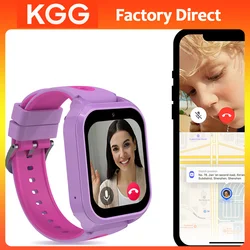 4G Kids Smart Phone Watch GPS/LBS/WIFI Location Game Video Call SOS HD Touch Screen IP67 Waterproof Children Clock Gifts