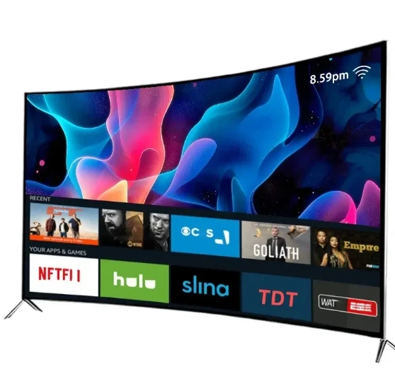 4K Curved Screen TV Television 65 Inch UHD Android Smart TV  50 55 60 65 Inch Digital LED  TV Set