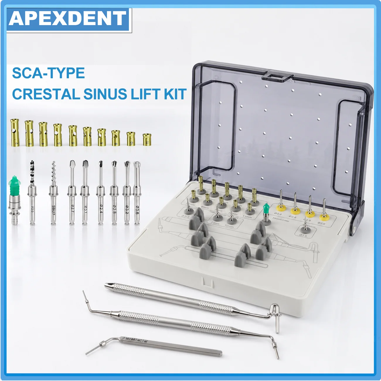 Dental Implant Crestal Sinus Lifter Hydraulic Membrane Elevation System For Maxillary Sinus Lifting Dentistry Surgical Tools