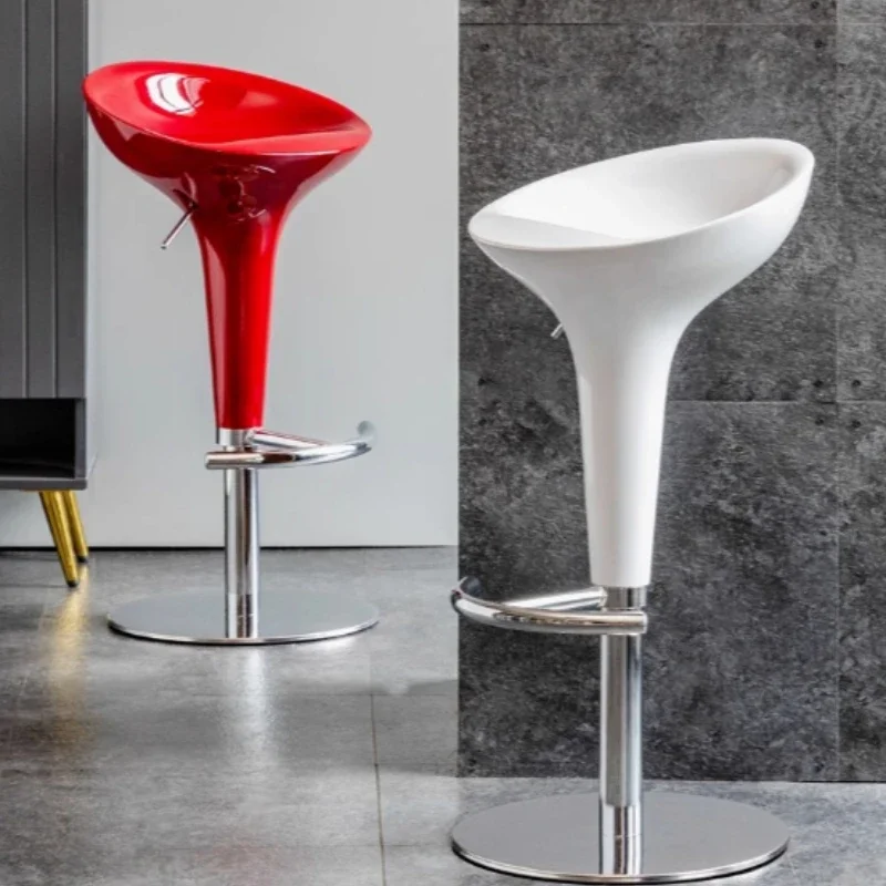 

European Bar Chairs Stool Steel Swivel Rotate Nordic Modern High Chair Stools Comfortable Chaises Salle Manger Bar Furniture