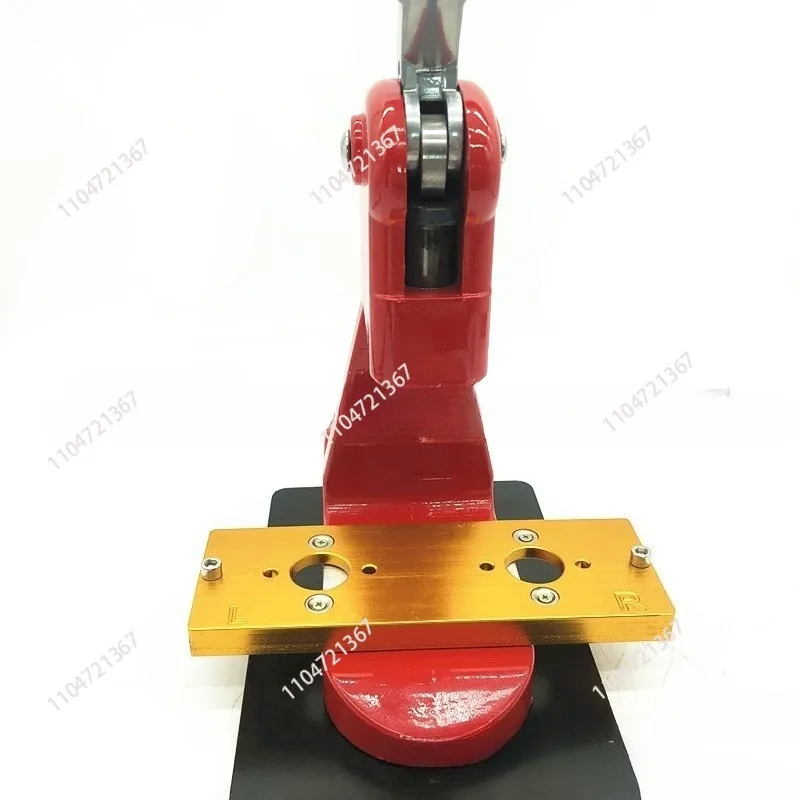 Metal large slide rail badge machine, tinplate badge machine, manual badge pressing machine stable and durable