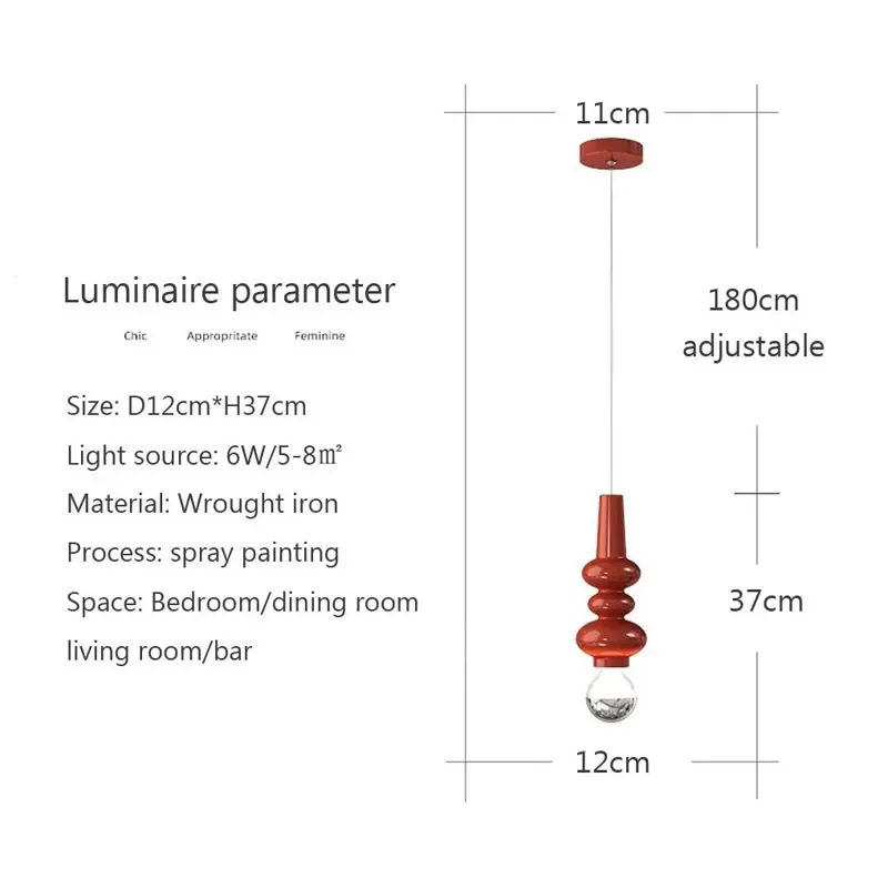 Nordic LED Pendant Light Minimalist Caterpillar Iron Hanging Lamps For Bedroom Living Room Study Dining Room Home Decor Lighting