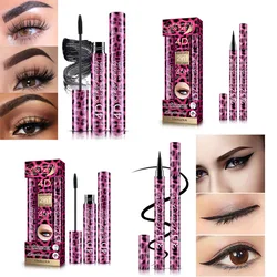 YANQINA 3D Eyeliner 4D Mascara Set Non-Smudging Slim Length Curl Thick Mascara Gel Eyeliner 36H Longlasting Waterproof Wholesale