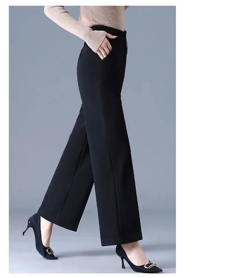 

New Women's Spring Autumn Suit Pants All-Matching Korean Elegant Casual Ankle-length Pants Loose Female Trousers Suit T120