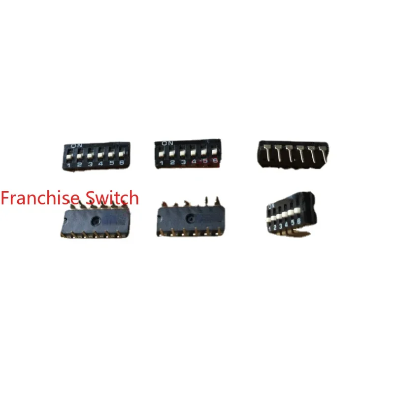 

10PCS NDI-06H-V DIP FLAT DIAL SWITCH STRAIGHT 6DIGITS WITH A PIN PITCH OF 2.54MM