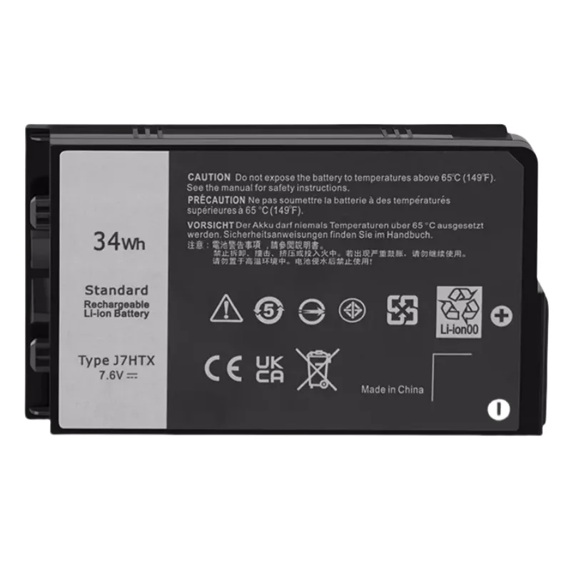 New 7.6V 34Wh Li Polymer Battery Laptop J7HTX for Dell Latitude 12 7202 7212 Rugged Tablet Series 7XNTR FH8RW