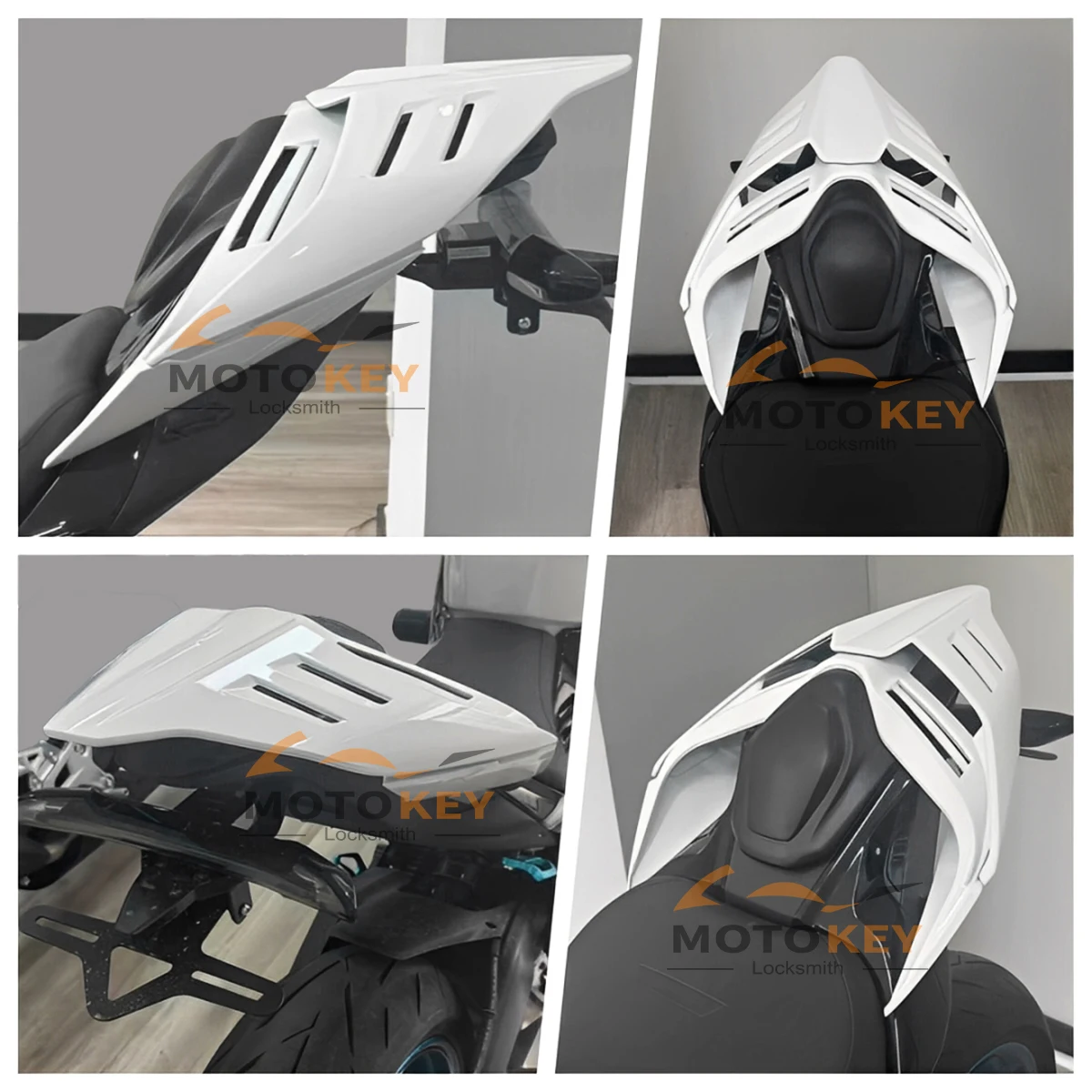 ل CFMOTO 675SR 675SR-R دراجة نارية غطاء مقعد الركاب الخلفي سنام هدية 675SR غطاء مقعد خلفي