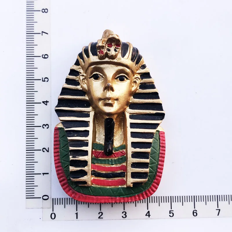 

Egyptian pharaoh portrait Fridge Magnet crafts message stickers resin crafts tourism souvenir decorations