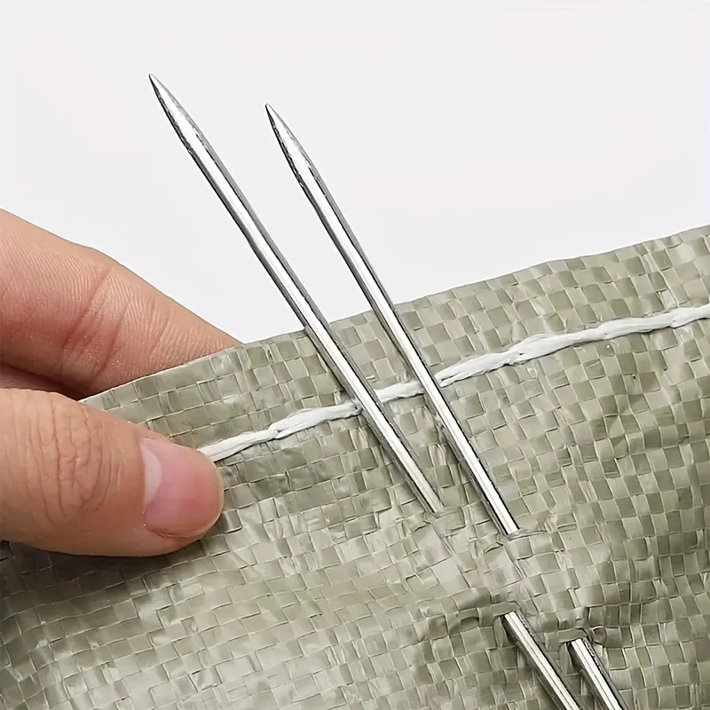 Handnähnadeln für den Hausgebrauch, Stahlnadeln mit großem Öhr, Sticknadeln, kein Einfädeln nötig, ideal zum Quilten und zur Reparatur von Kleidung. – Detail 6