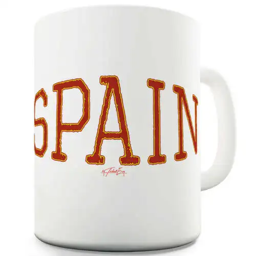 Spain College Grunge Funny Novelty Mug Cup