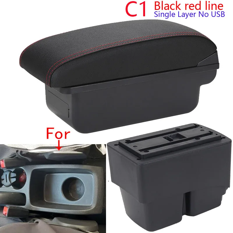 Voor Ford Fiesta Armsteun doos Voor Ford Fiesta MK7 Auto Armsteun 2009-2017 opbergdoos Interieur details Accessoires eenvoudige installatie