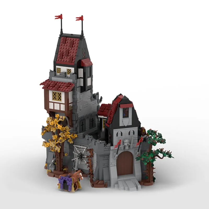 

2737 шт. Moc Fright Knights злое ведьмы держит модульный замок модель строительные блоки DIY творческая сборка развивающие игрушки подарки