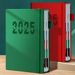 Portable A5 2025 Agenda Book To Do List Office Supplies Schedule Book PU Planner Reminder Planner Notebook Students