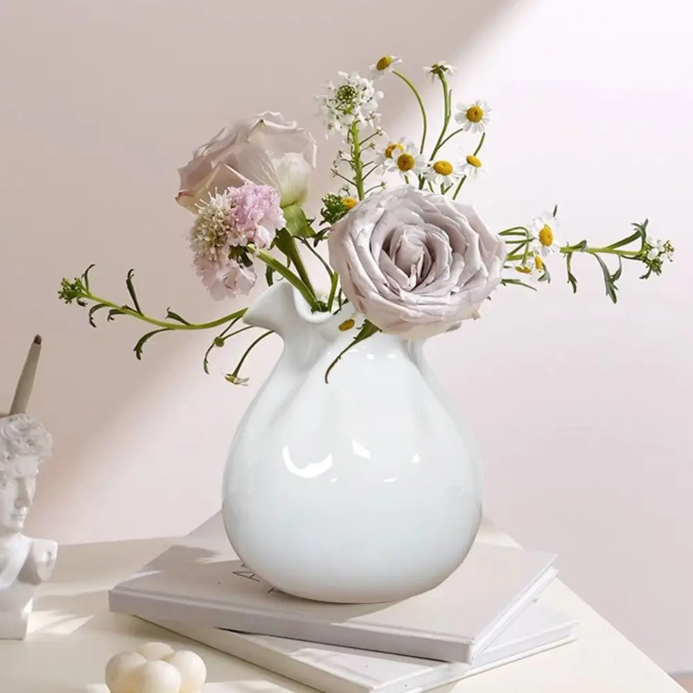 

Exquisite Onion Ceramic Vase Modern Hydroponic Vase Garlic Shape Vase Minimalist Hydroponic Flower Holder Dried Flower