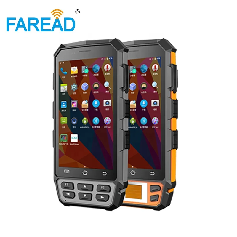 4G IP65 Android 7.0 pistol grip PDA 134.2Khz RFID FDX-B HDX ear tag microchip handheld mobile computer for husbandry management