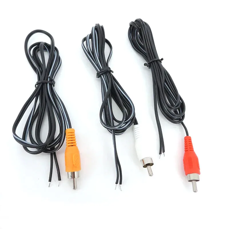 1.5m RCA Male Audio Cable 2pin extension wire lead Repair Cord Wire for Speakers, Amplifiers & Home Theater