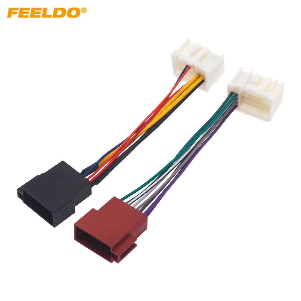 

5Pcs Car Radio Audio ISO Wiring Harness Adapter for Hyundai Elantra/Mistra/Tucson KIA K2/K3/K4