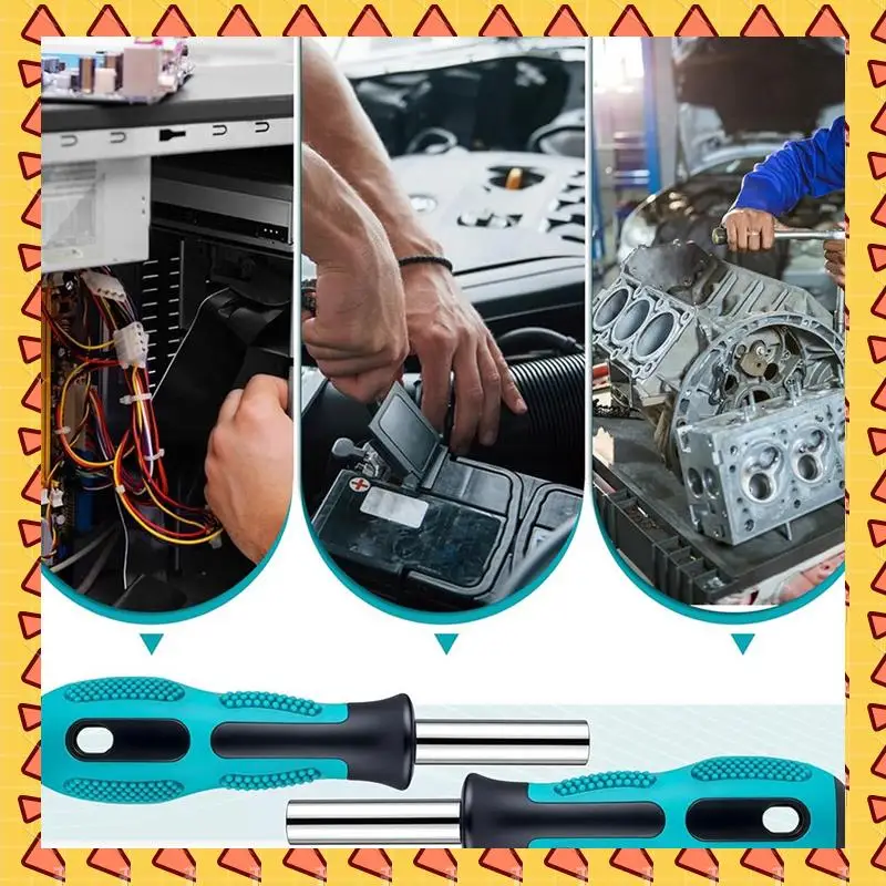 

A008 4 PCS Bit Driver Handle, 1/4 Driver Handle Magnetic Screwdriver Bit Drivers Magnetic Bits Holder Screwdriver Handles