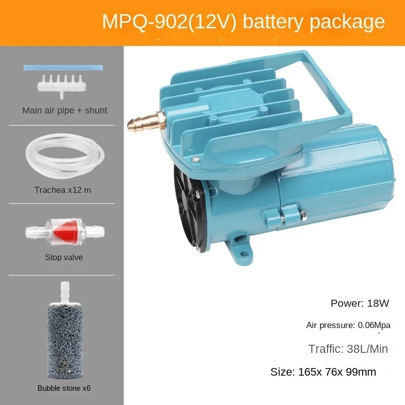 Resun Mpq Aquarium Vis Vijver Elektromagnetische Luchtpomp Auto Batterij Sigarettenaansteker Batterij Dc Zuurstofpomp Luchtpomp 12V 24V