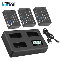 LP-E17 LPE17 Battery and LCD Triple Slot Charger for Canon EOS R50 R8 RP R10,Rebel T6i T7i T8i,T6s,SL2,SL3,EOS M3,M5,M6,200D