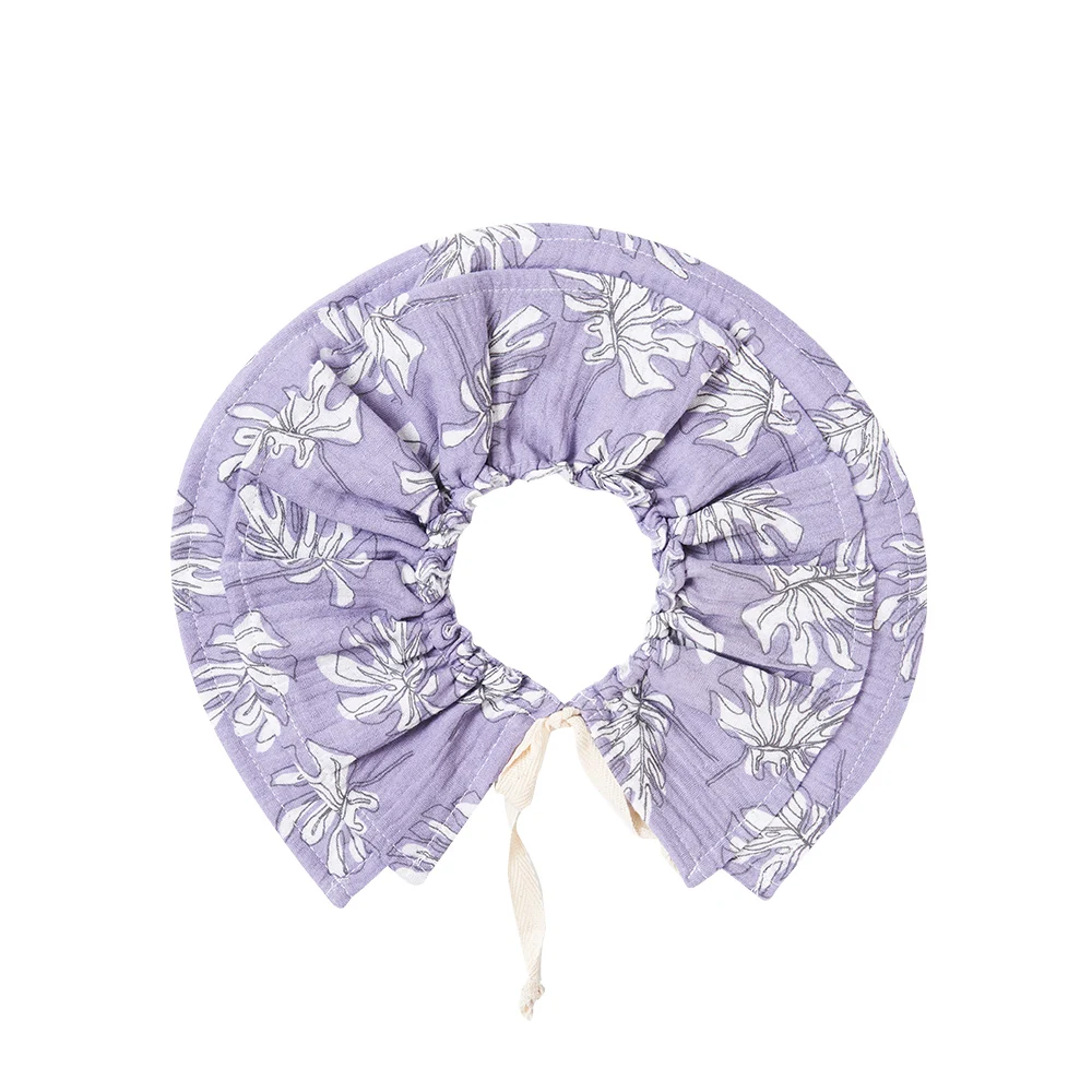 

HappyFlute New One Piece 0-2Years Baby Super Soft 100%Cotton Fabric 360° Rotatable Breathable Nature Pattern Bandana Drool Bibs