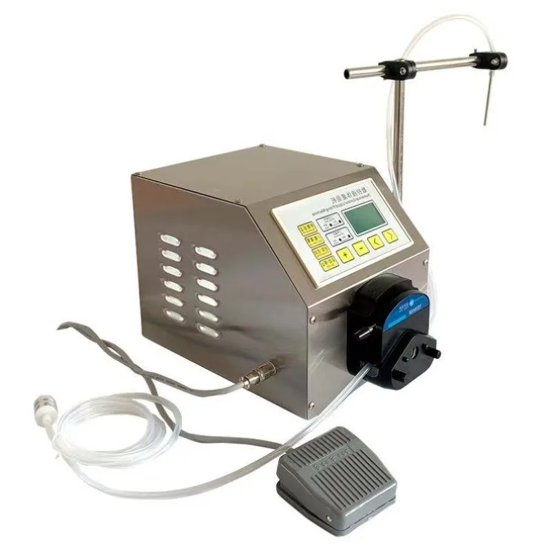 Полуавтоматический высокоскоростной электрический насос для розлива жидкостей, машина для наполнения жидкостью, клей с большим расходом, настольная машина для наполнения