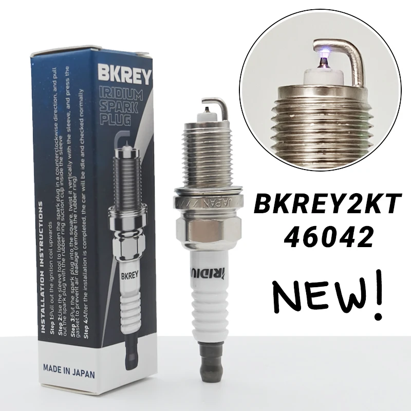 4/20PCS BKREY2KT 46042 Iridium Spark Plug Candle For Audi A4 A5 A6 BMW 3 K20TT-4604 For K20TT 4604 Car Accessories