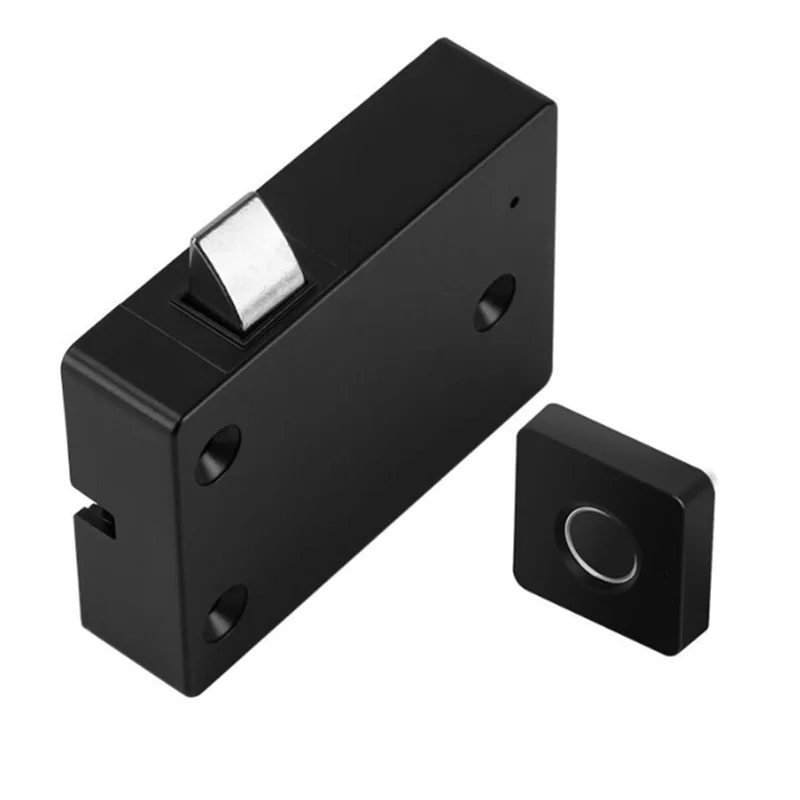 B03B-T4 Smart Fingerprint Drawer Lock For Home Wardrobes And Office File Cabinets, Anti-Theft Security Device, Graffiti Style