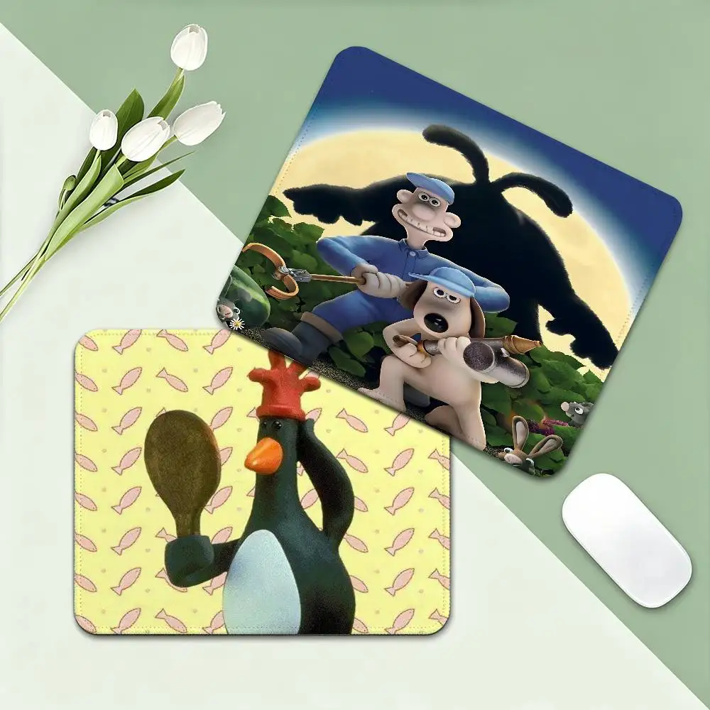 Kawaii W-Wallace And Gromit Anime Office Computer Mat Table Keyboard Mouse Pad Laptop Cushion Non-slip Padmouse Desk Play Mats