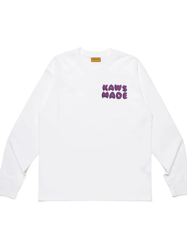 Human Made FW26 Cartoon Graphic Long Sleeve T Shirt Boxy Crewneck Unisex