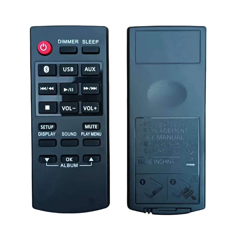 N2QAYB001000 Novo controle remoto adequado para sistema de áudio Panasonic SCBMAX3GNK SC-BMAX3GN-K SC-CMAX5 SC-CMAX5E-K SC-CMAX5PR-K