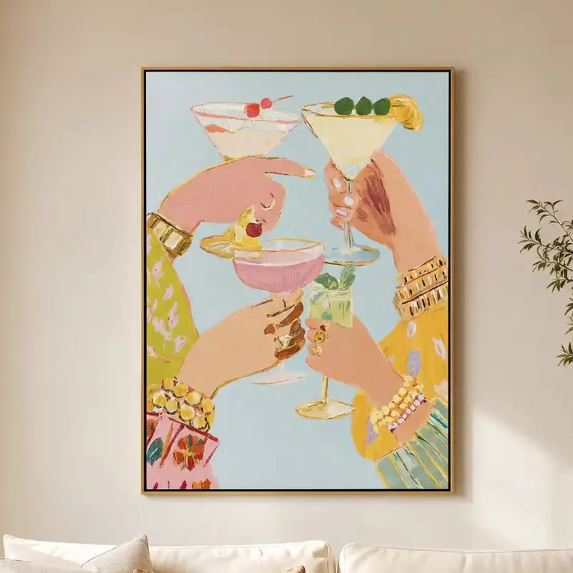 Canvas Wall Print, Modern Art Illustration, High‑Grade Home Decoration Artwork for Bedroom, Living Room, Office & Interior Space