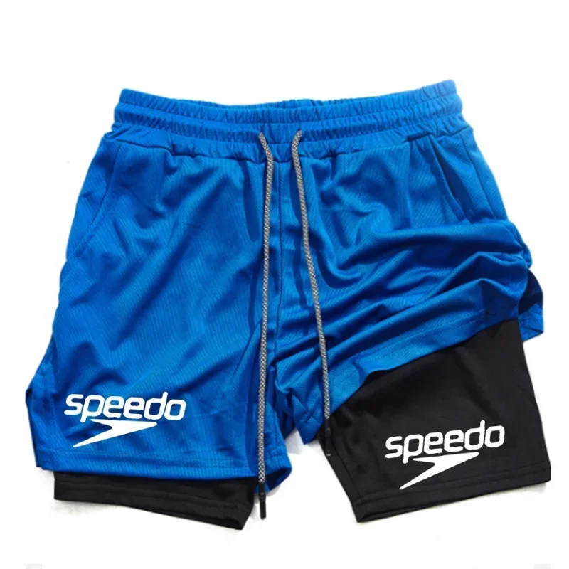 

Новые летние мужские спортивные шорты для серфинга с принтом Speedo, быстросохнущие шорты для бега на открытом воздухе, шорты для фитнеса, тренировочные шорты