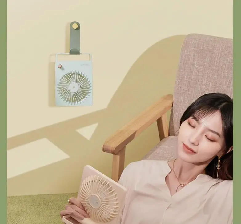 xiaomi mijia Baby fan Mini fan Desktop student dormitory usb charging bank Charging handheld outdoor fan