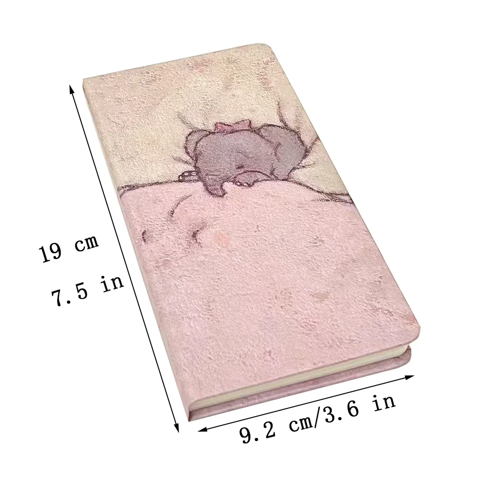 Cute Little Elephant Notebook Color Inner Page Cartoon illustration Daily Planner Portable Schedule Planning Pocket Book