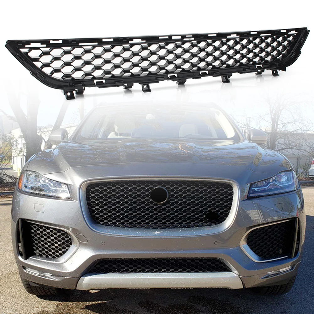 

For Jaguar F-Pace Car Front Bumper Grille Auto Lower Mesh Grill 2016 2017 2018 2019 Black T4A6255