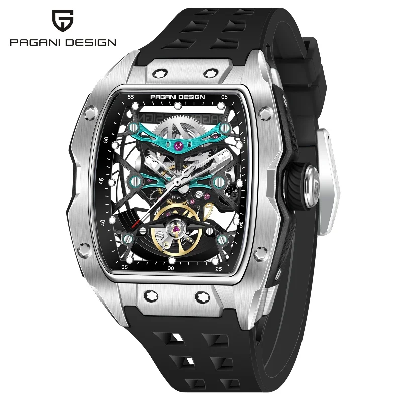 PAGANI DESIGN 2024 NEW Luxury Fashion Men's Automatic Mechanical Wristwatch Skeleton Sapphire Stainless Steel Watch for Men