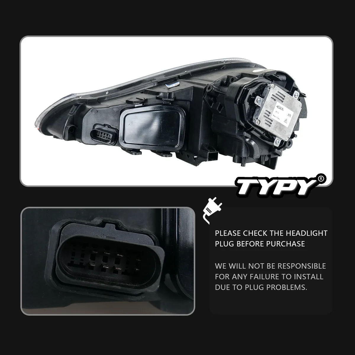 TYPY Car Headlamps For Porsche Cayenne 957 2007-2010 Upgraded 2021 Styling Headlights Dynamic Turn Signal Lamp Car Accessories