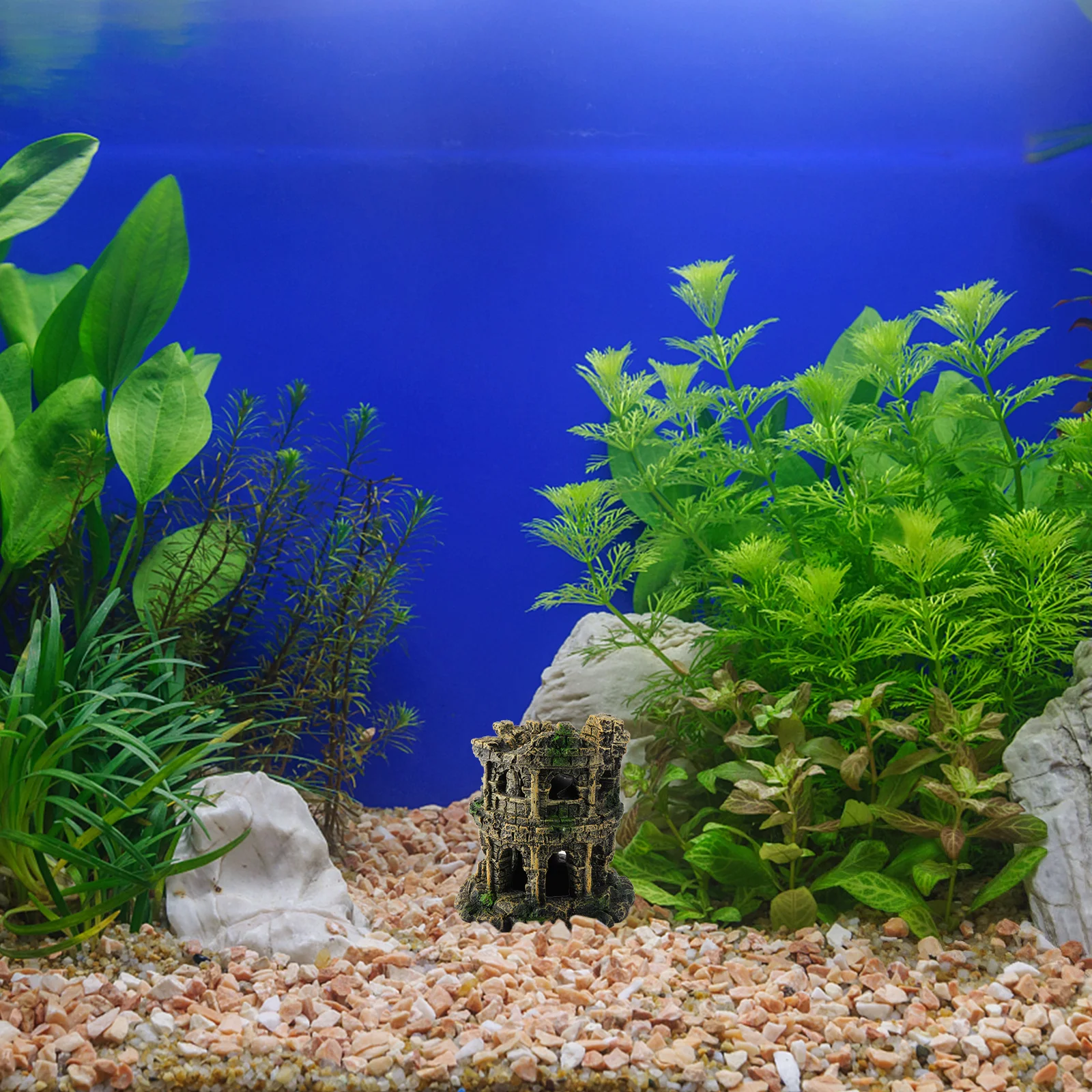 

1Pcs Fish Tank Decoration Rome Colosseum Aquarium Ornament Resin Craft Beautiful Fish Tank Decor Aquarium Decoration