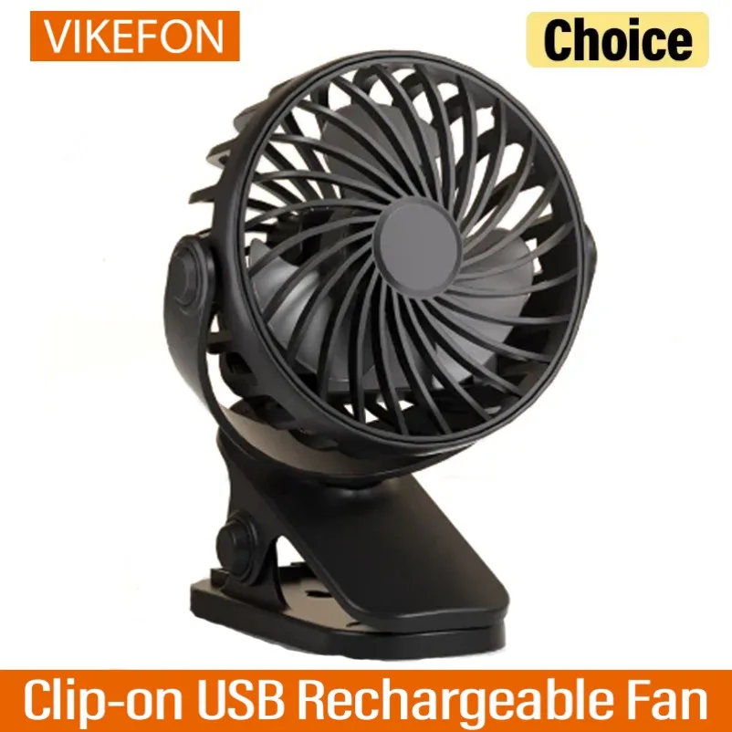 Desktop-Ventilator, zum Aufstecken, über USB wiederaufladbar, tragbarer Mini-Tischventilator, zum Aufhängen, Clip-Ventilator, Nachtlicht, Luftkühler, Ventilatoren für den Außenbereich