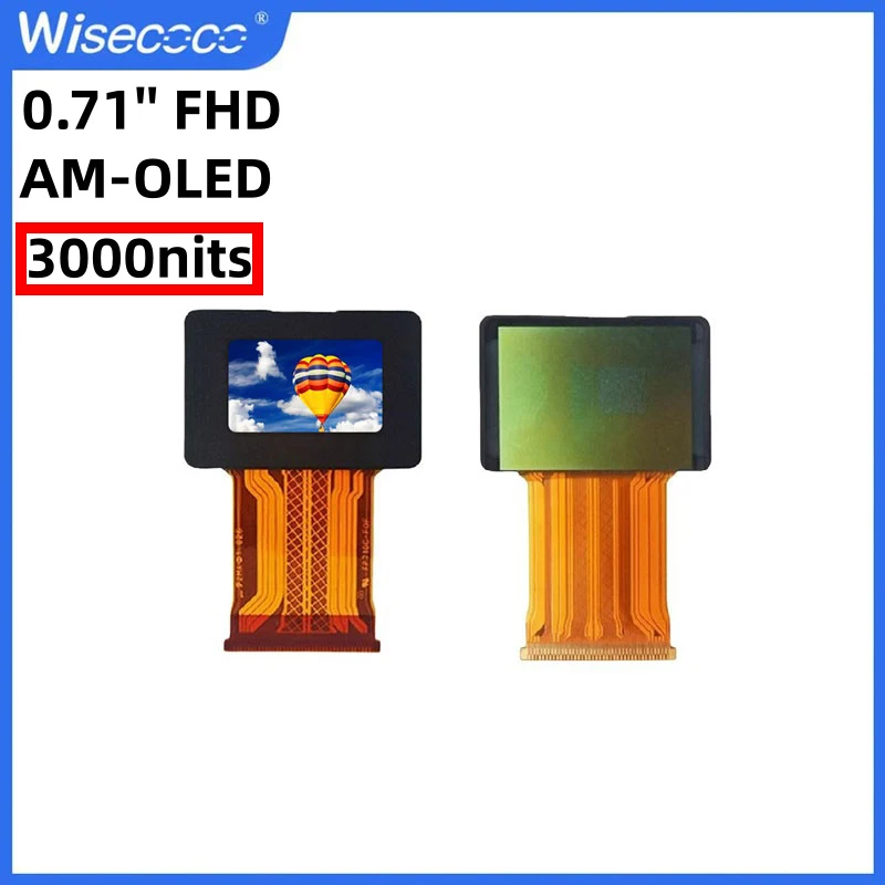 0.71 Inch Oled FHD 1920x1020 3000Nits Brightness Micro Amoled Sunlight Readable Lcd Display for VR AR Screen H-DMI Driver Board