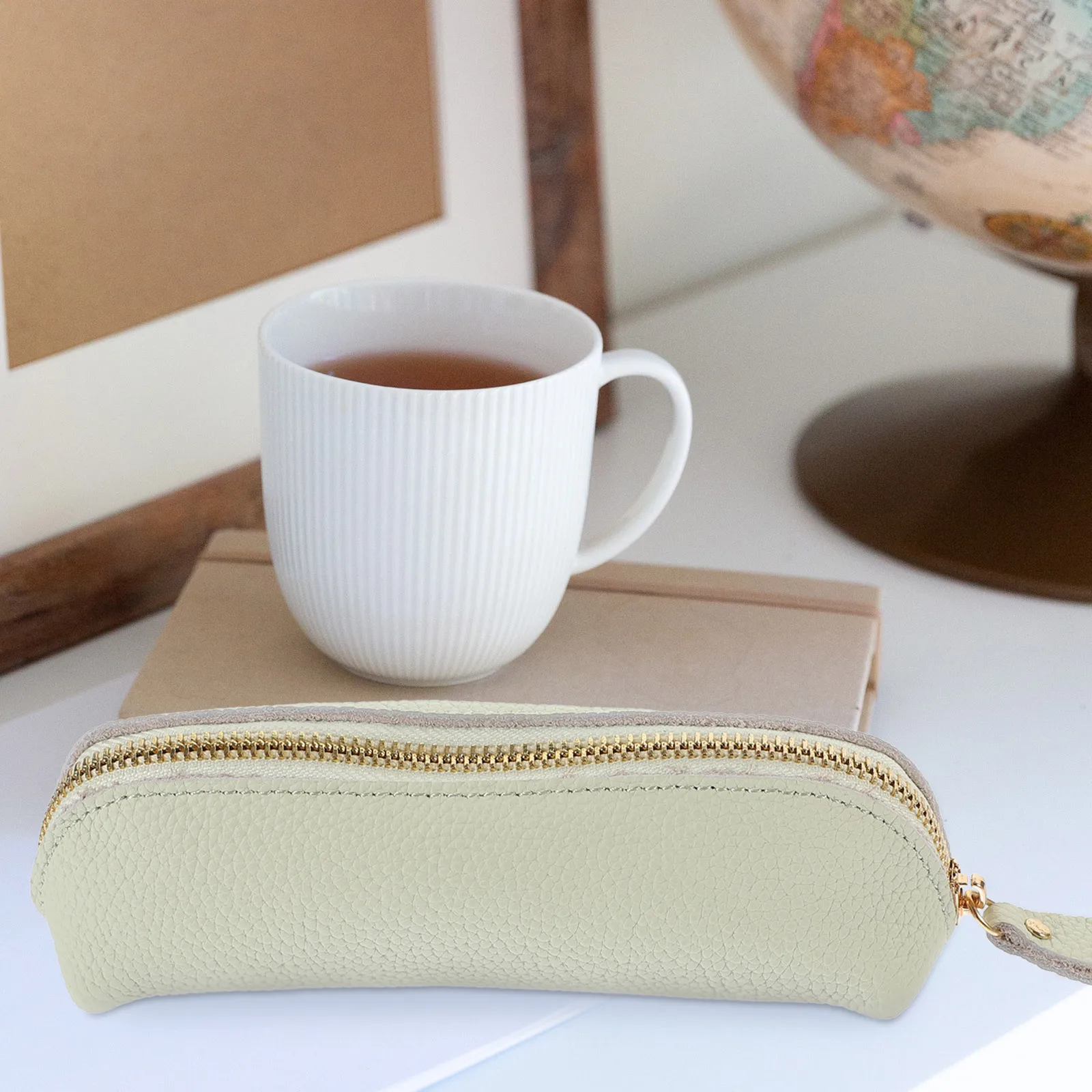 حقيبة أقلام رصاص ذات سعة كبيرة، مقلمة محمولة بسحاب، حقيبة أقلام، منظم قرطاسية، حقيبة سفر للعملات المعدنية للمدرسة