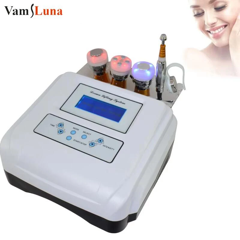 Máquina de Estiramiento facial de microcorriente, dispositivo de cuidado de la piel, herramientas de belleza, sistema de estiramiento Derma con mesoterapia sin aguja