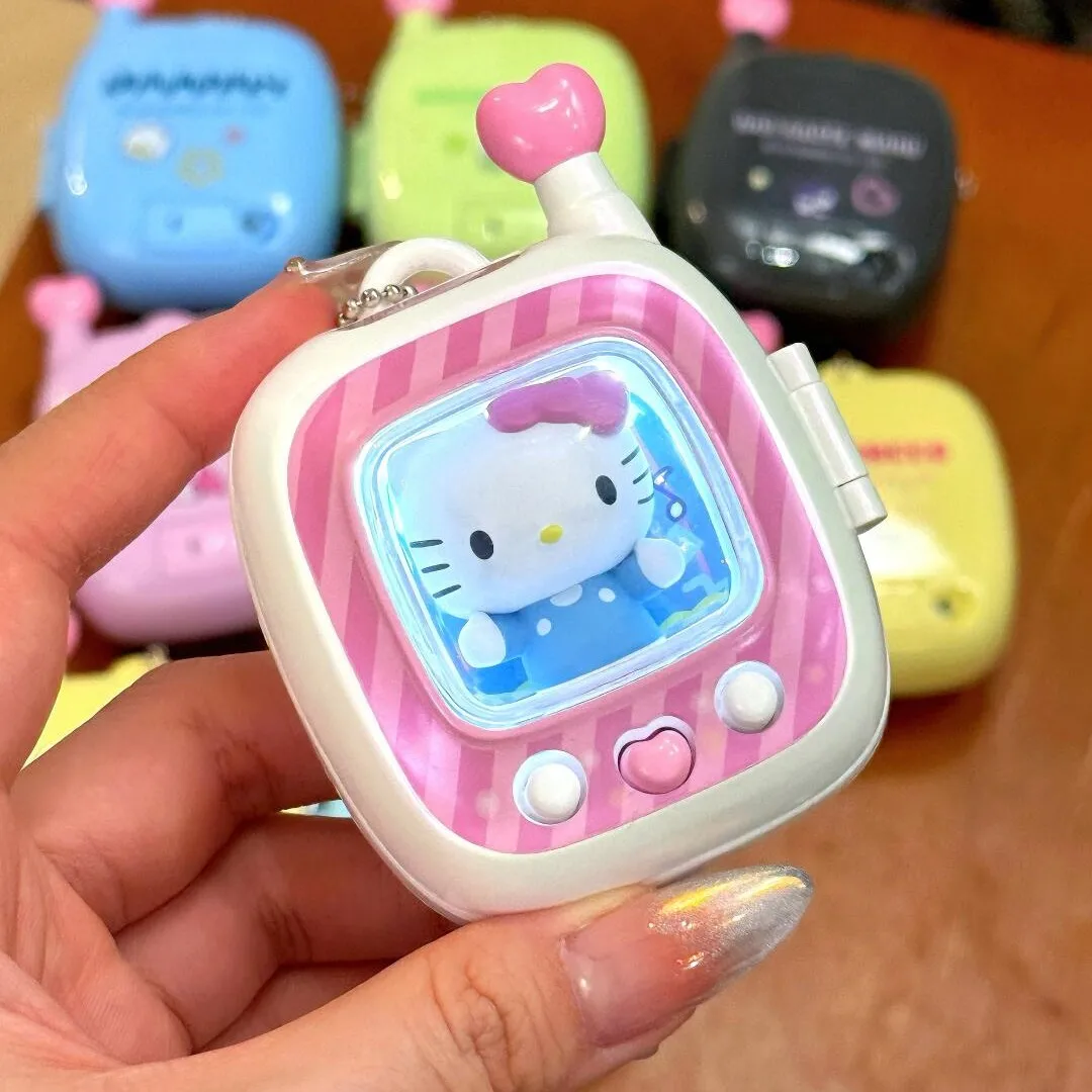 

Sanrio Characters Blind Box Pocket Elf Series Hello Kitty Kuromi Cinnamoroll Anime Pendent Key Chains Kids Gifts
