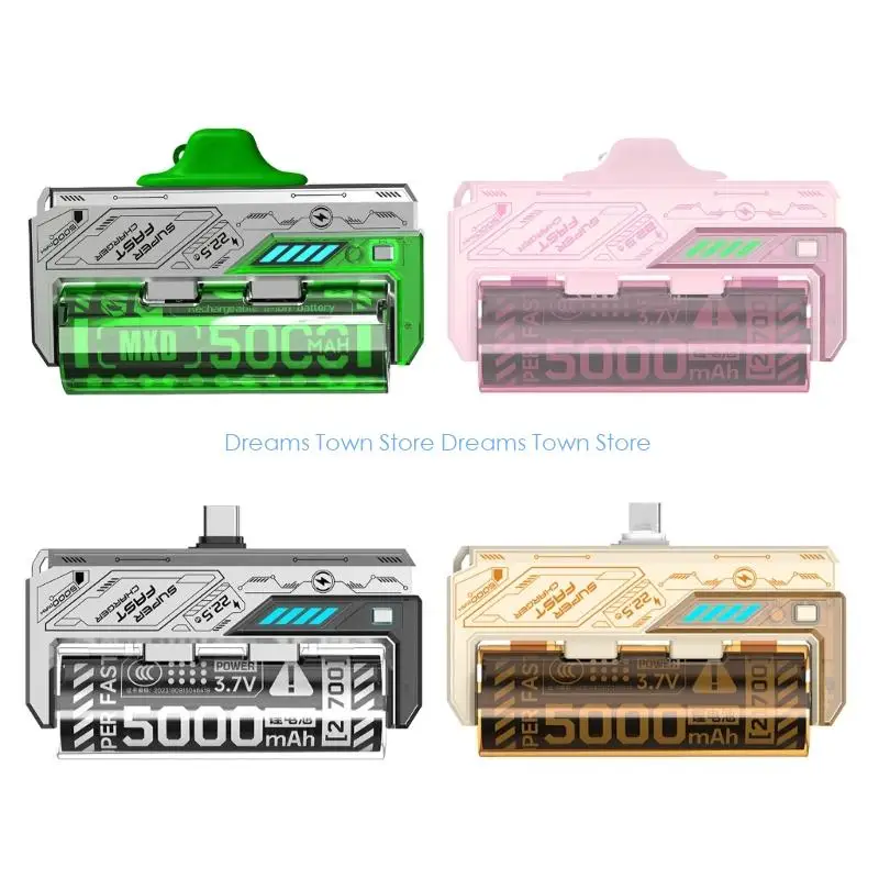 HX6A Quick Charging 21700 Detachable Modular Power Banks ABS Shell Multiple Color