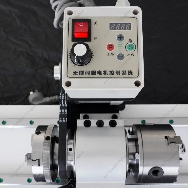 FS-7075G Brushless Electric Manual Metal Lathe Machine with Casting Bed for Pool Cue Repairing