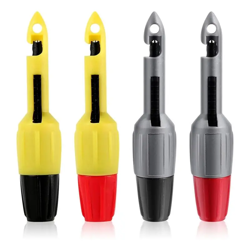 2025 Trend 4Pcs Wire Piercing Probe Kit, 0.08In And 0.16In Insulation Puncture Wire Probe Piercing Clip Test Probe Tool