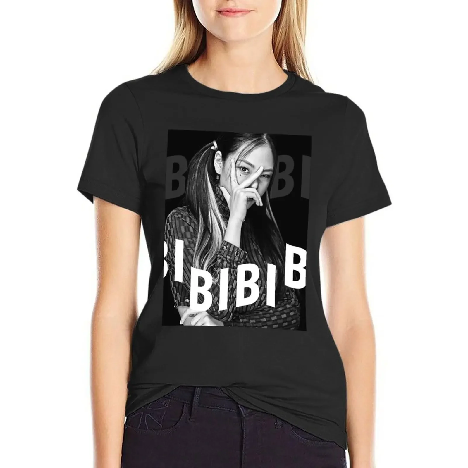 

BIBI T-Shirt lady clothes aesthetic clothes Female clothing Womens graphic t shirts