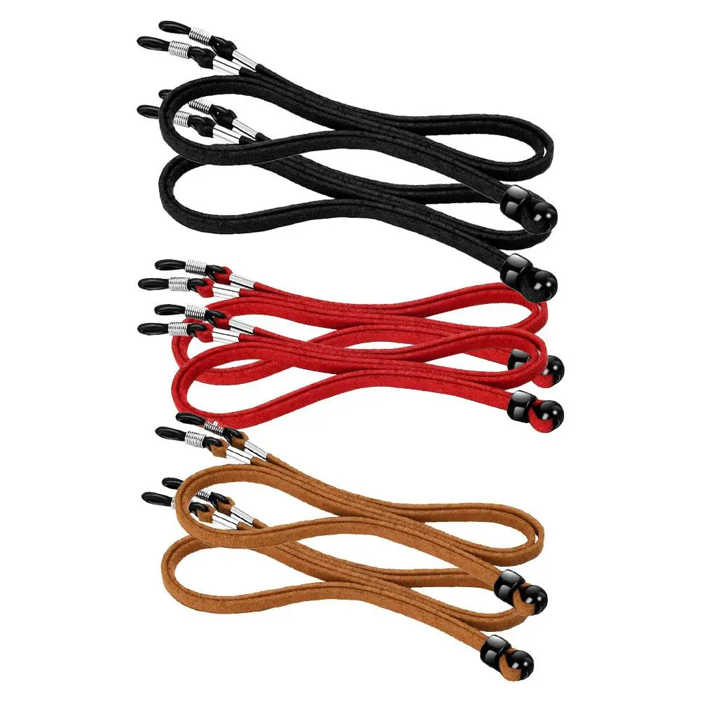 6 Pcs Anti-loss Glasses Rope Adjustable Eyewear Holder Eyeglasses Chains Cord Suede Straps for Lanyard